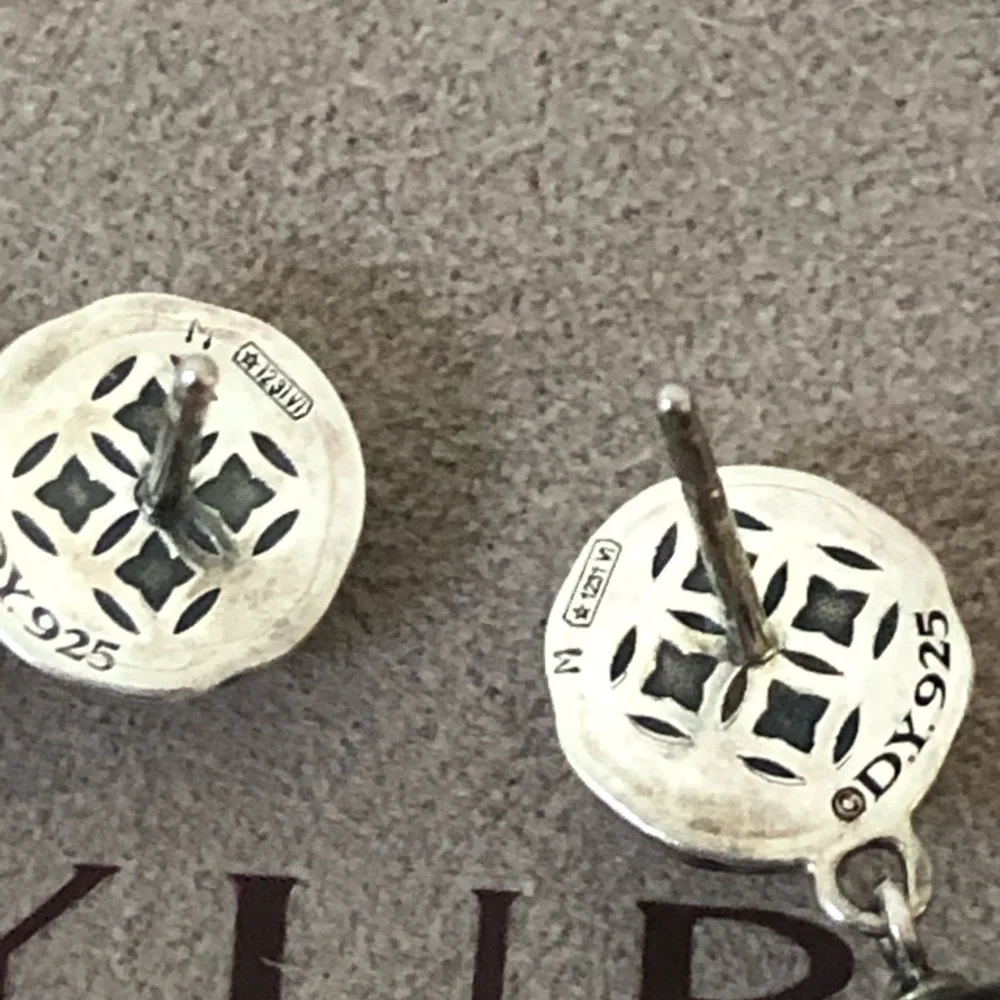 🔴Authentic DAVID YURMAN Vintage Hematite Drop Earrings 🔴♥️ - Picture 6 of 11